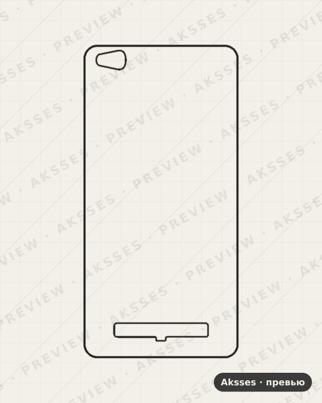Лекало для Redmi 4A, Back