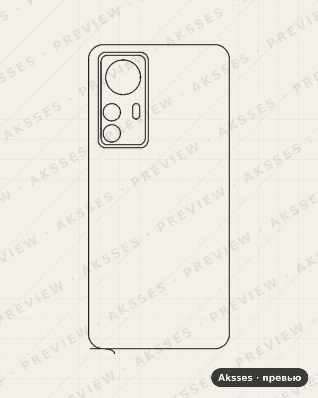 Лекало для Redmi K50 Ultra, Back