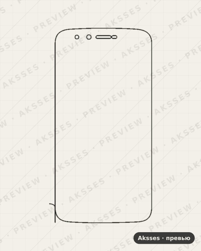 Лекало для Homtom HT50, Front Full, Matte