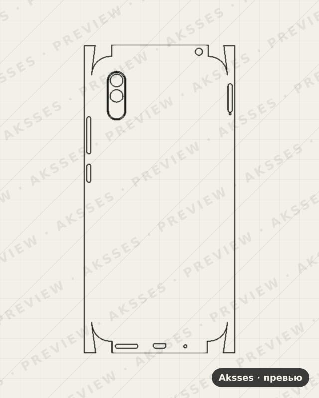 Лекало 9-SERIES 9A для Redmi 9A, 背膜全包