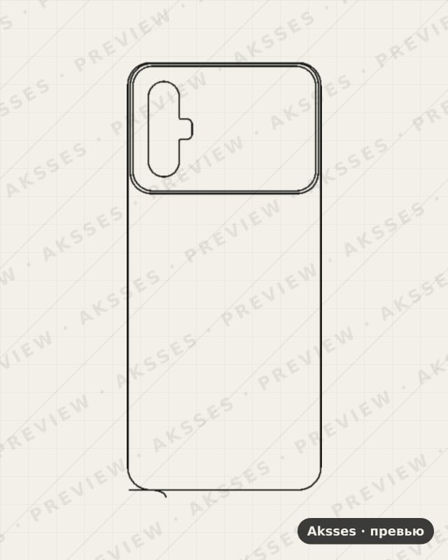 Лекало для ser. TECNO Spark 8 Pro, Back