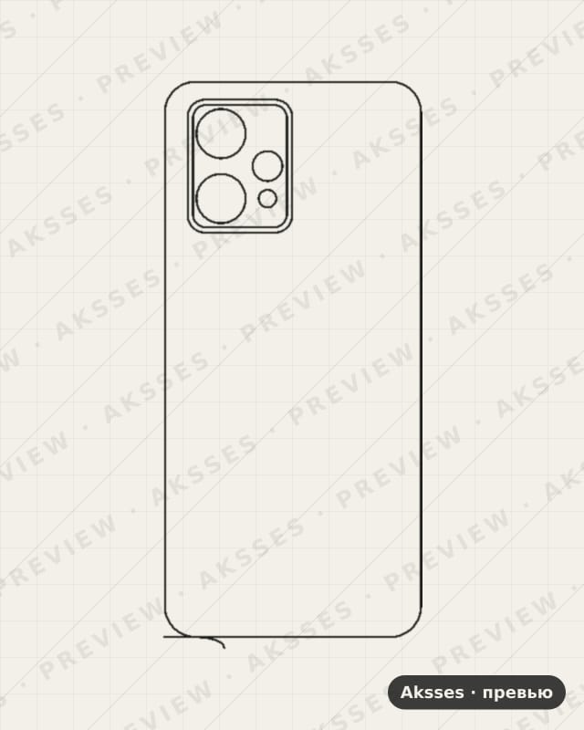 Лекало для Realme 9, Back