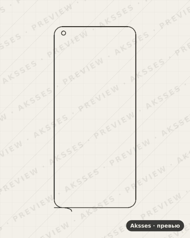 Лекало для Realme 9, Front Full, Matte