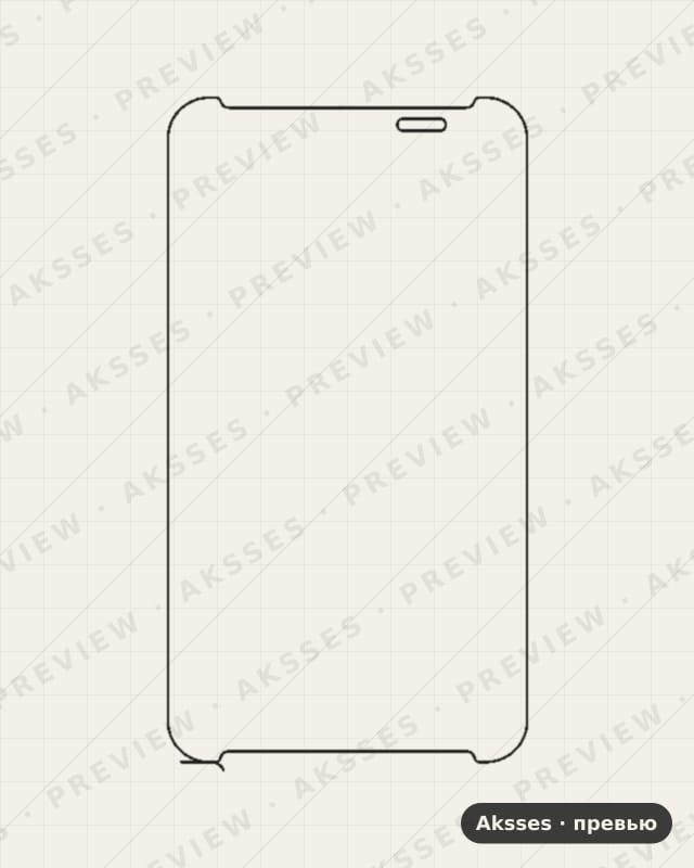 Лекало для Asus Fonepad Note 6, Front Shell, Matte