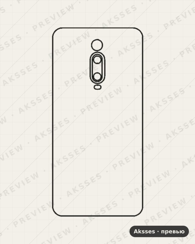 Лекало K2-SERIES K20 для Redmi K20, Back Cover