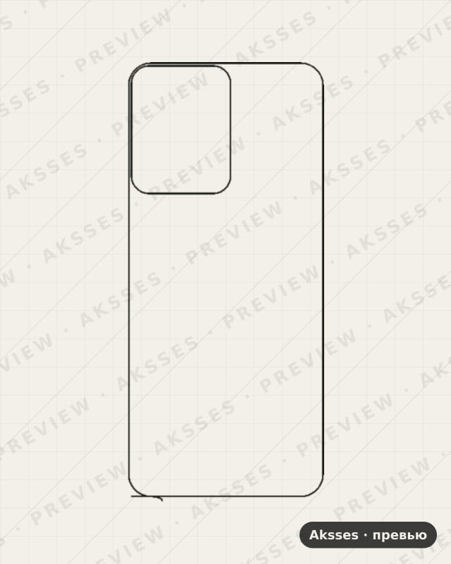 Лекало для Vivo iQOO Z6 Lite, Back
