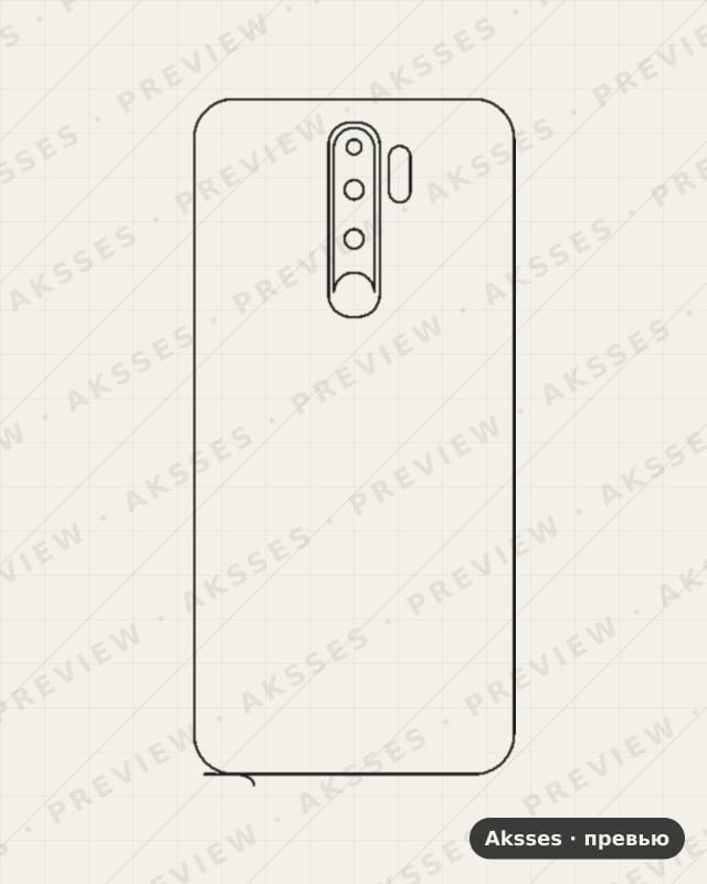 Лекало для - SERIES Note 8 Pro, Back