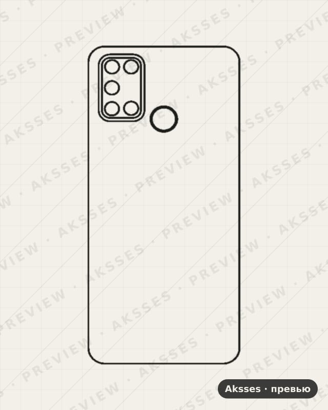 Лекало для C-ser. REALME C17, Back