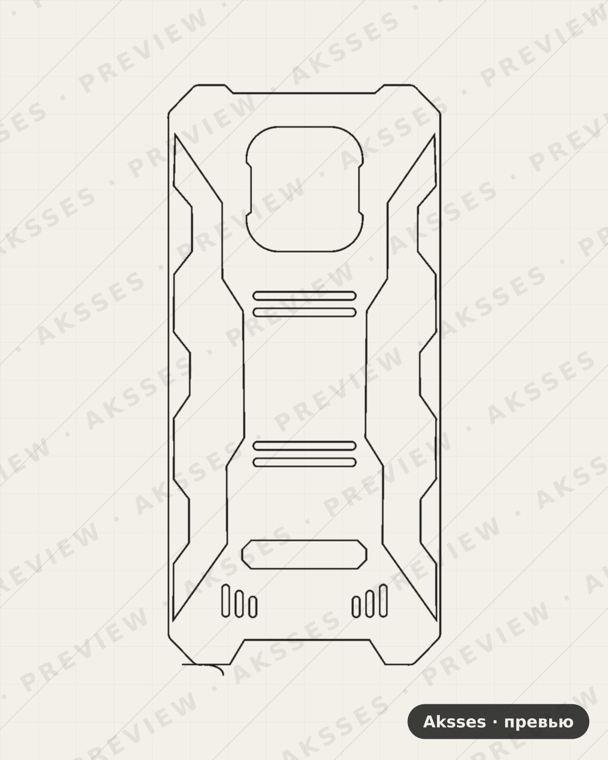 Лекало для Oukitel WP18, Back