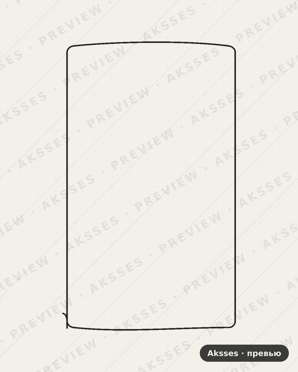Лекало для LG G Pad 7.0 V400, Front Shell