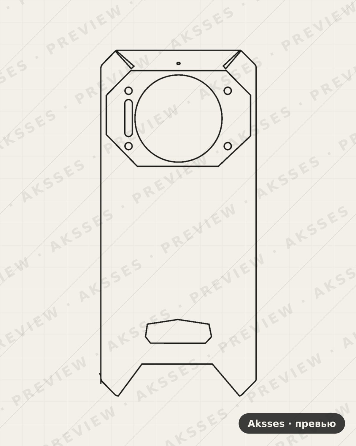Лекало для Oukitel WP19, Back