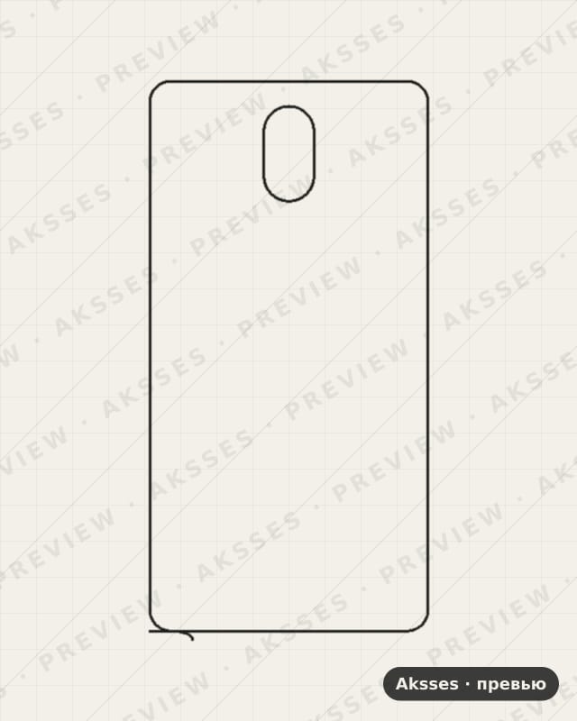 Лекало для Lenovo Vibe P1M, Back