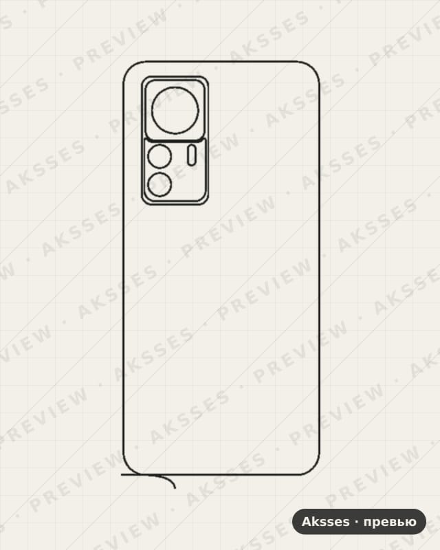Лекало для Xiaomi Mi 12T Pro, Back