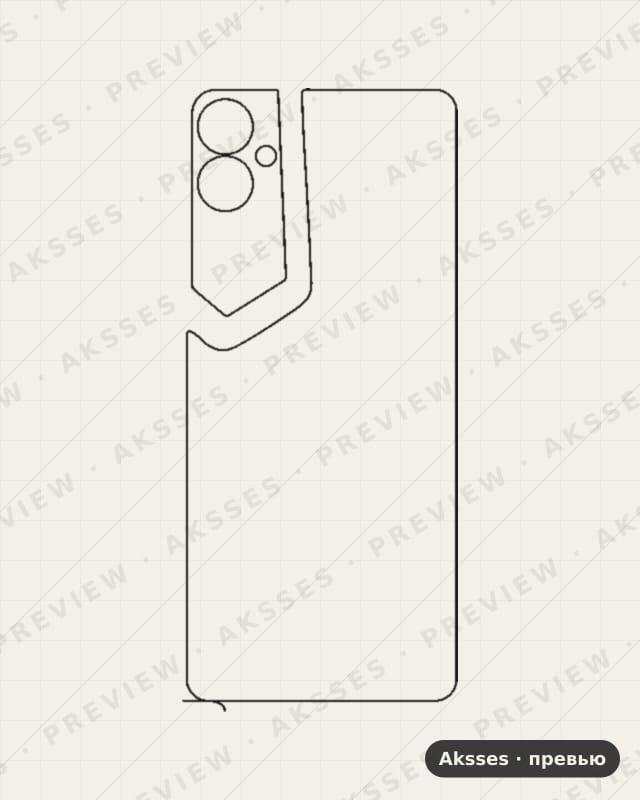 Лекало для Tecno POVA Neo 2, Back