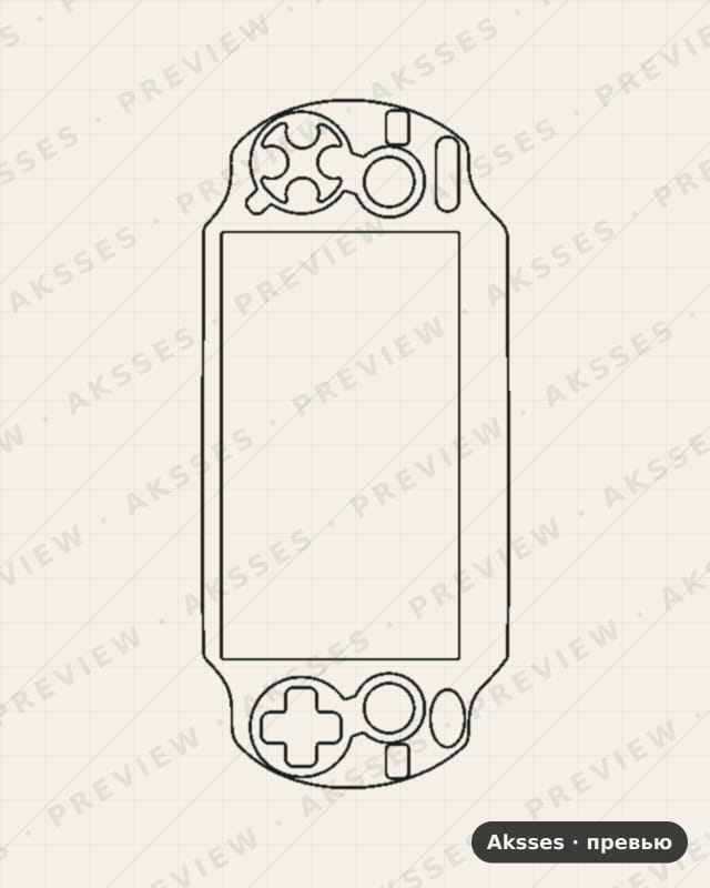 Лекало для Sony PSP-1000, Front Cover