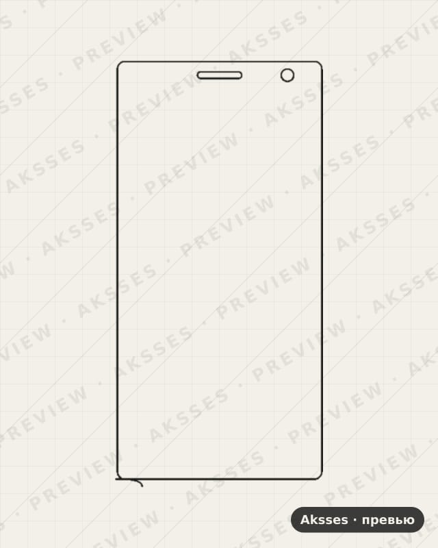 Лекало для Nokia Lumia 730, Front Shell, Matte