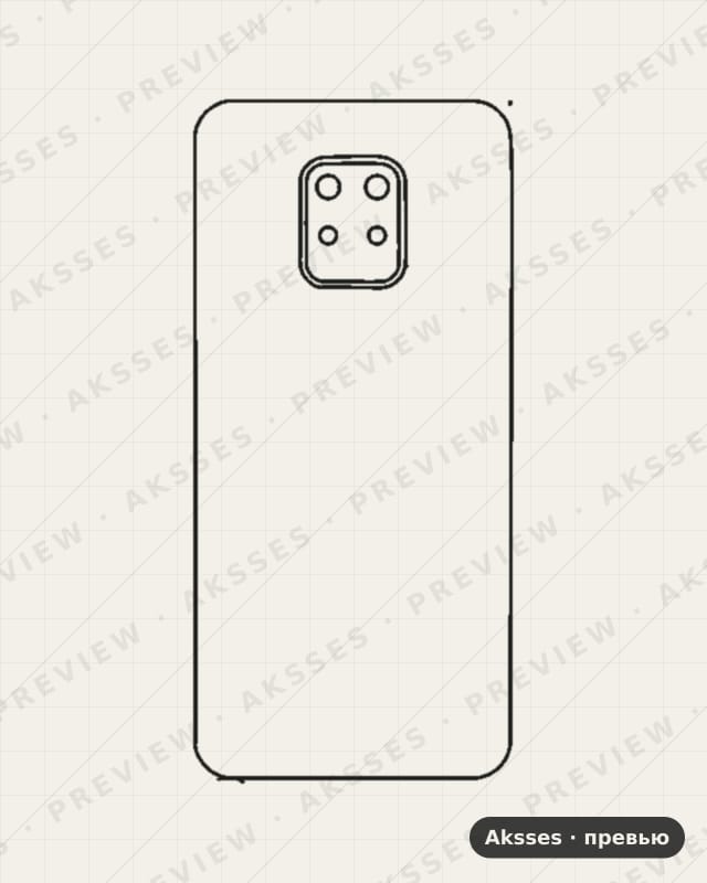 Лекало 1, 10, 11 -SERIES 10X 5G для Redmi 10X 5G, Back Cover