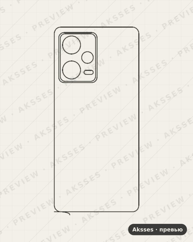 Лекало для - SERIES Note 12 Pro, Back