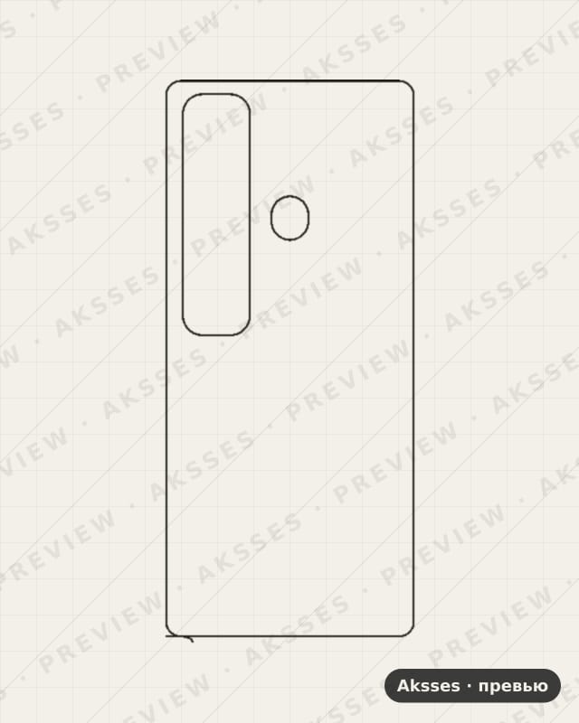 Лекало для BQ 6868L WIDE, Back, Clear