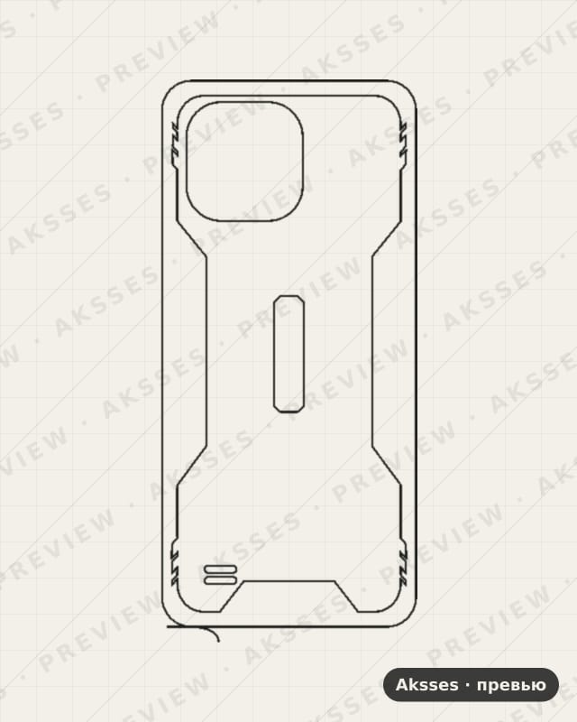 Лекало WP 20 для Oukitel WP20, Back