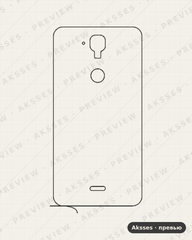 Лекало для Hisense F23, Back