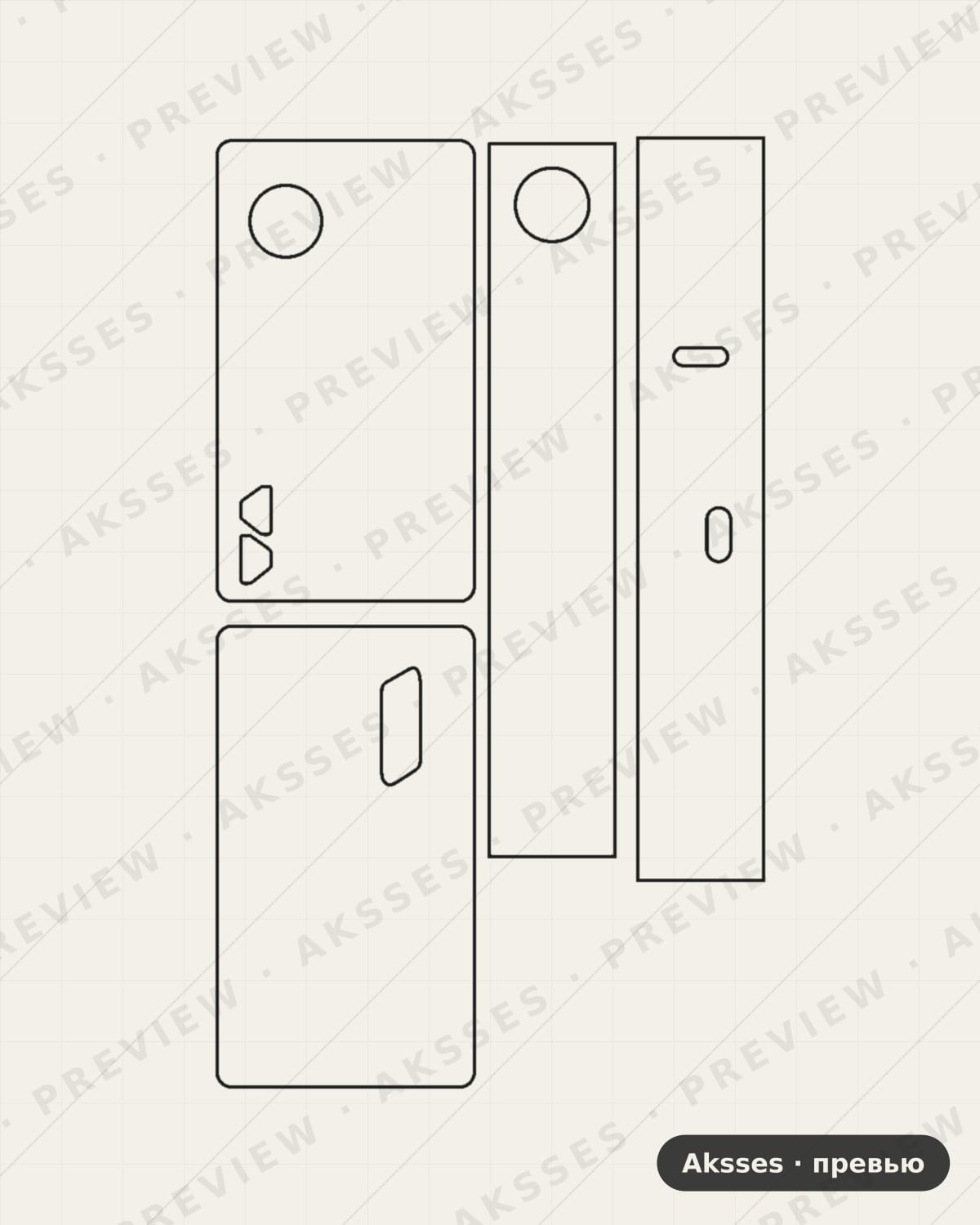 Лекало для Rincoe Manto AIO 80w Pod Kit, All Inclusive