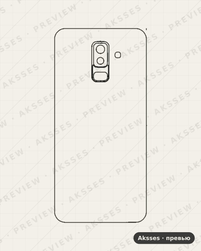 Лекало для Samsung Galaxy A9 Star Llte, Half Cover
