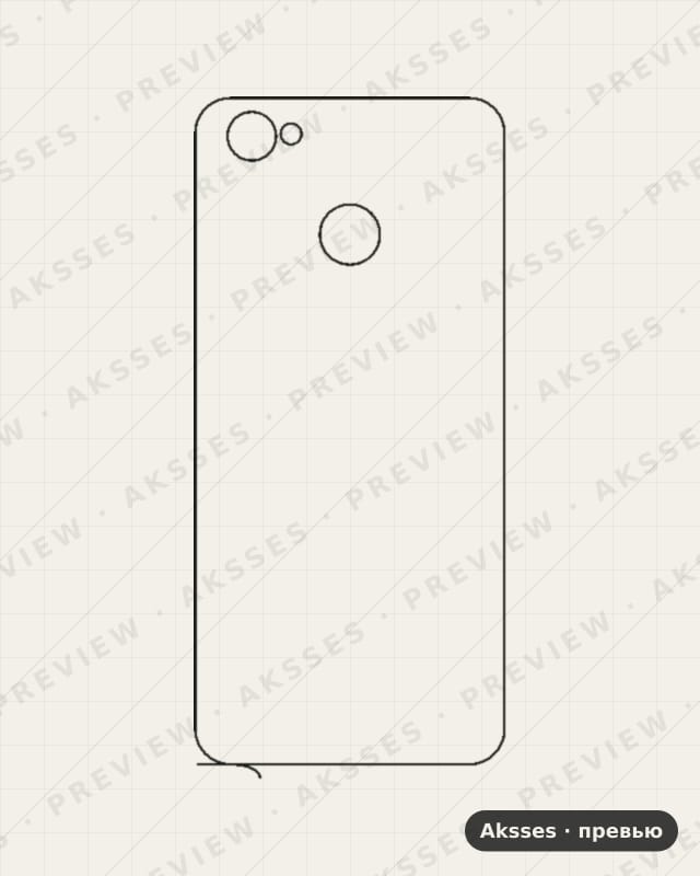 Лекало для ZTE Blade A6, Back