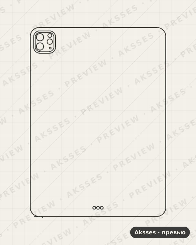 Лекало для iPad Pro 11 (2022), Back