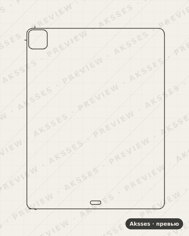 Лекало для iPad Pro 12.9 (2022), Back