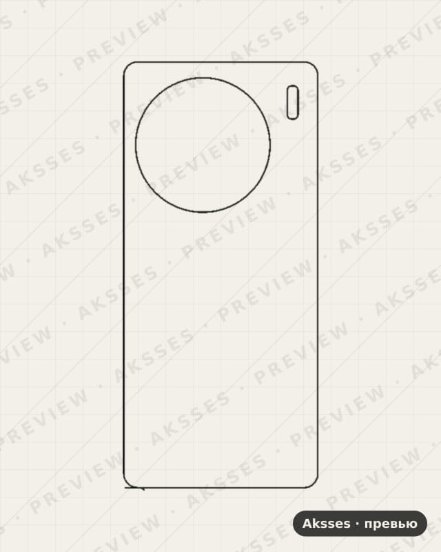 Лекало для Vivo X90 Pro Plus, Back, Clear