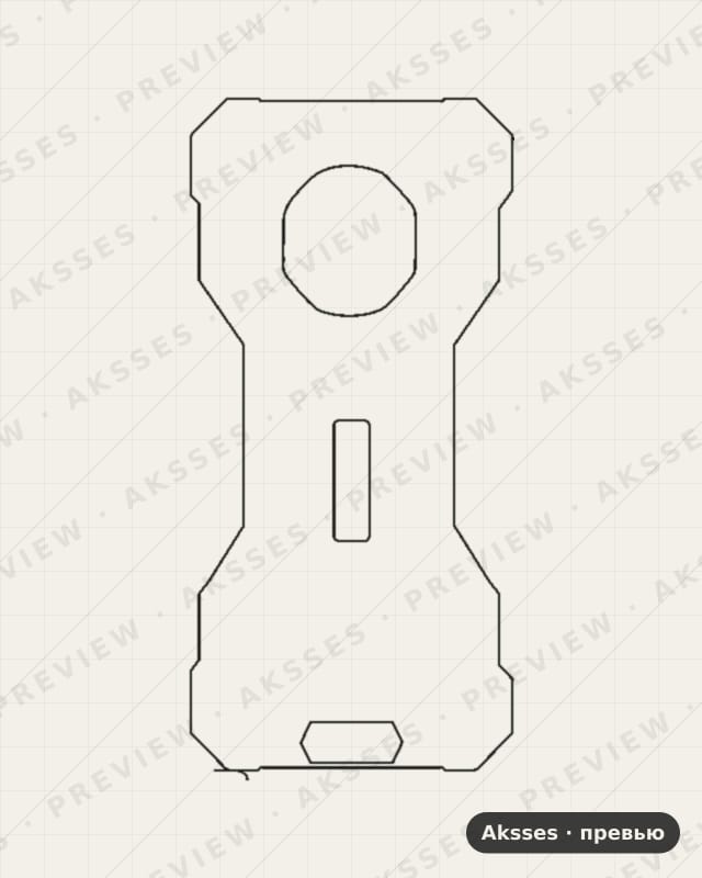 Лекало для Blackview Oscal S60 Pro, Back
