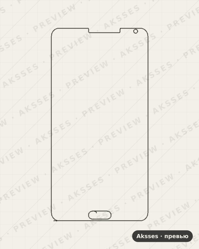 Лекало для Samsung Galaxy Note 3, Front Shell