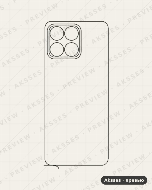 Лекало для Honor Play 30M, Back