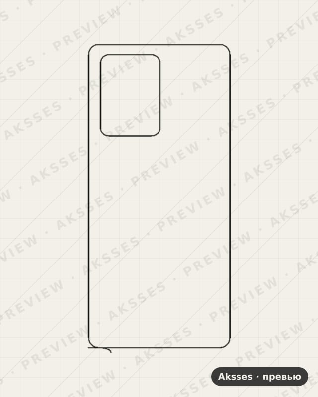 Лекало для - SERIES Note 12 Pro Plus, Back, Clear