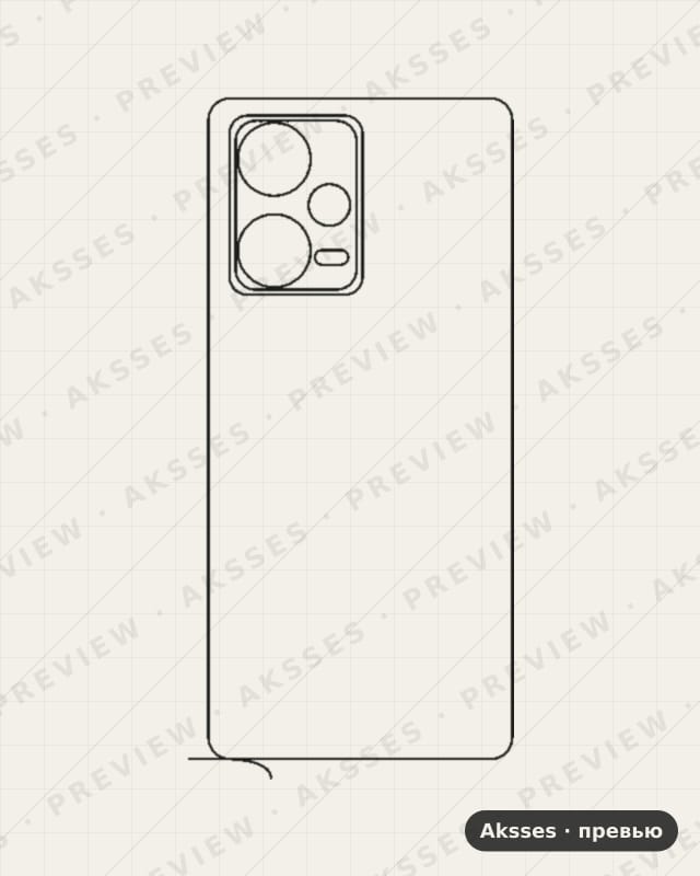 Лекало для - SERIES Note 12 Discovery edition, Back