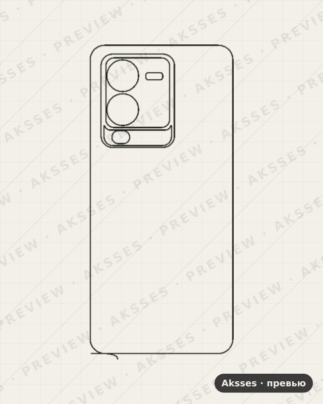 Лекало для Vivo V25 Pro, Back
