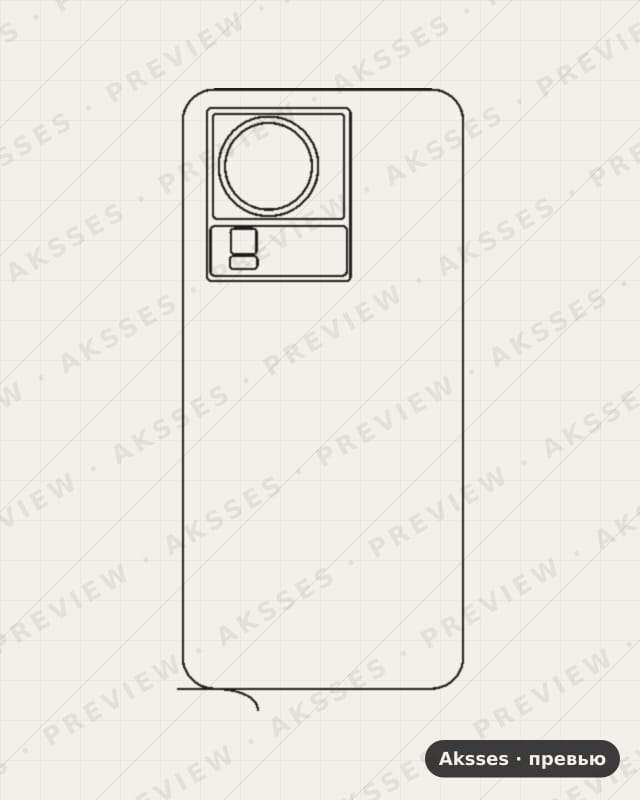 Лекало для Vivo iQOO Neo7 SE, Back