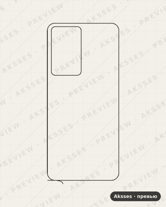 Лекало для Redmi K60 Pro, Back, Clear
