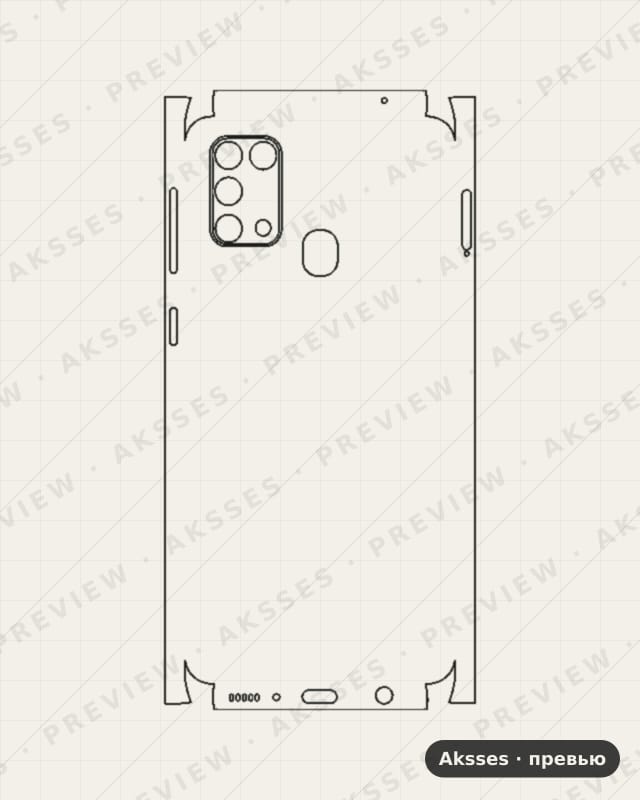 Лекало для Samsung Galaxy M31, All Inclusive