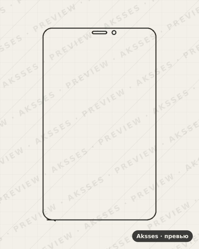 Лекало для Prestigio MultiPad PMT3318C, Front Shell, Matte
