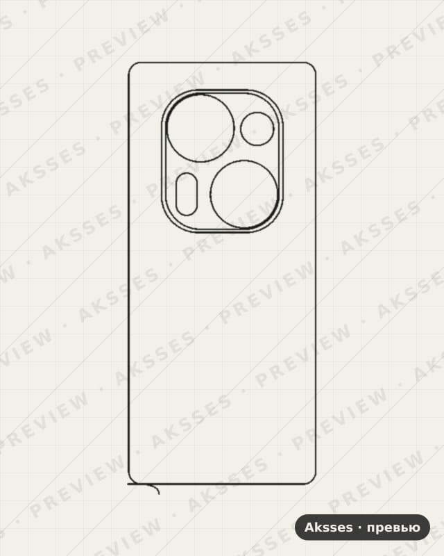 Лекало для Tecno Phantom X2 5G, Back