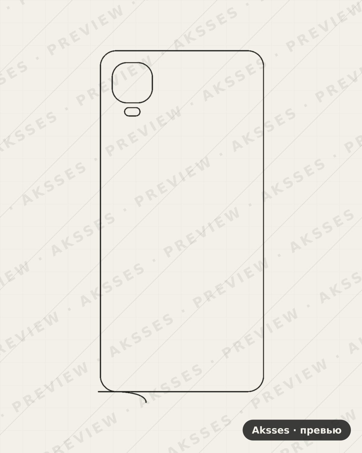Лекало для TCL A3, Back