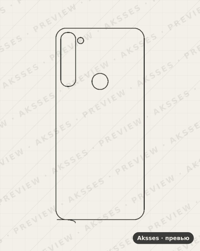 Лекало для Motorola Moto G Stylus 2020, Back