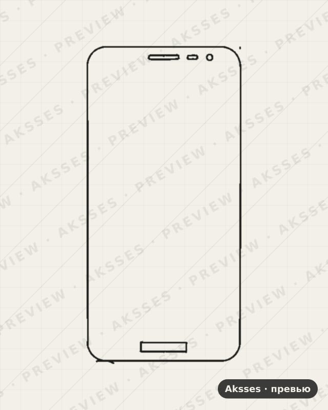 Лекало для Samsung Galaxy J2 Core 2020, Front Full