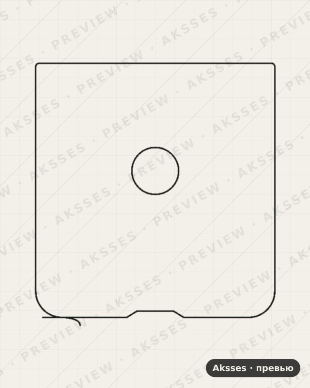 Лекало для Motorola Moto Razr 2022, Back