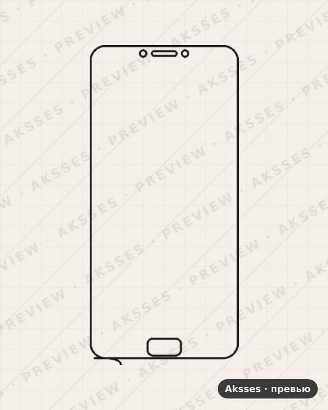 Лекало для Asus ZenFone 4 Max ZC554KL, Front Shell, Matte