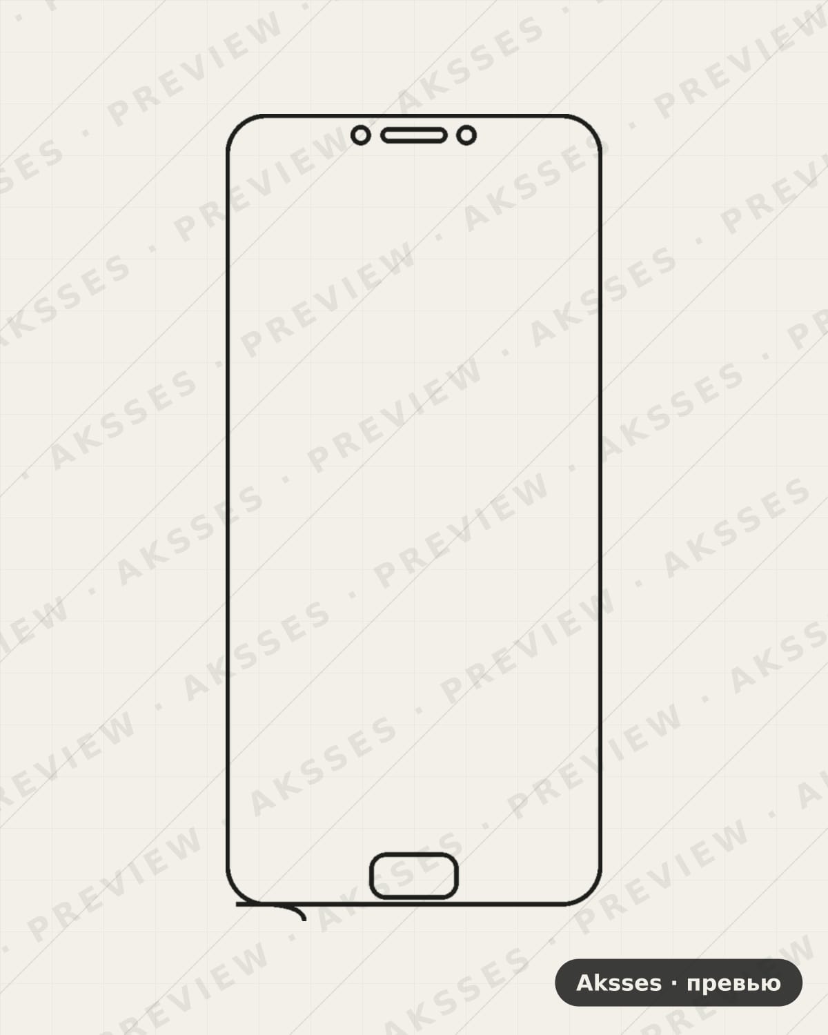 Лекало для Asus ZenFone 4 Max ZC554KL, Front Shell, Matte