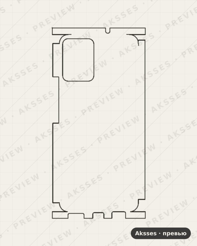 Лекало для Vivo Y21T, All Inclusive, Clear