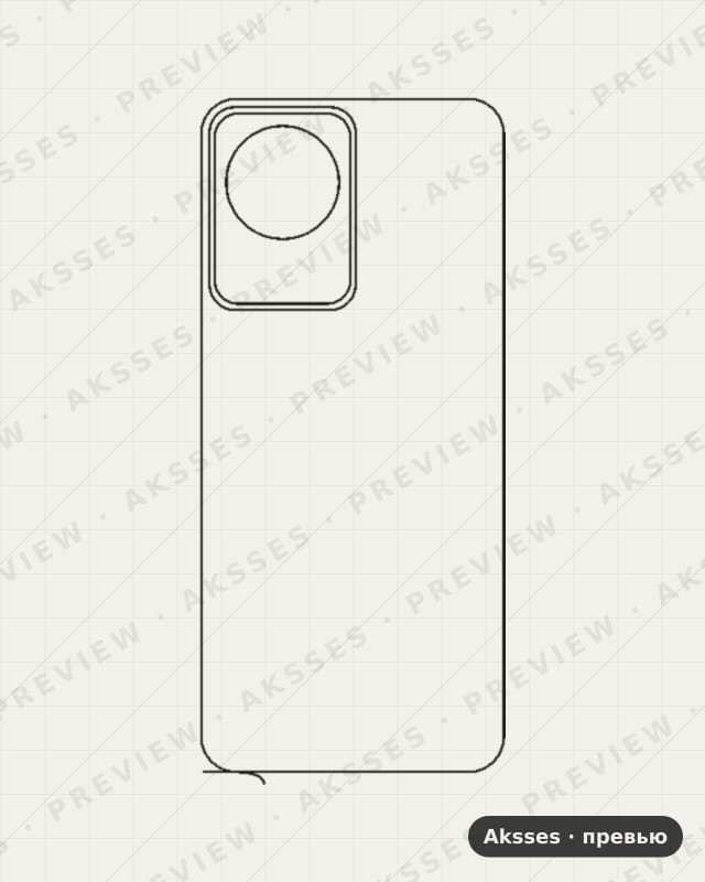 Лекало для Vivo Y02, Back, Clear, Lens